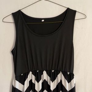 Black and White Maxi Dress